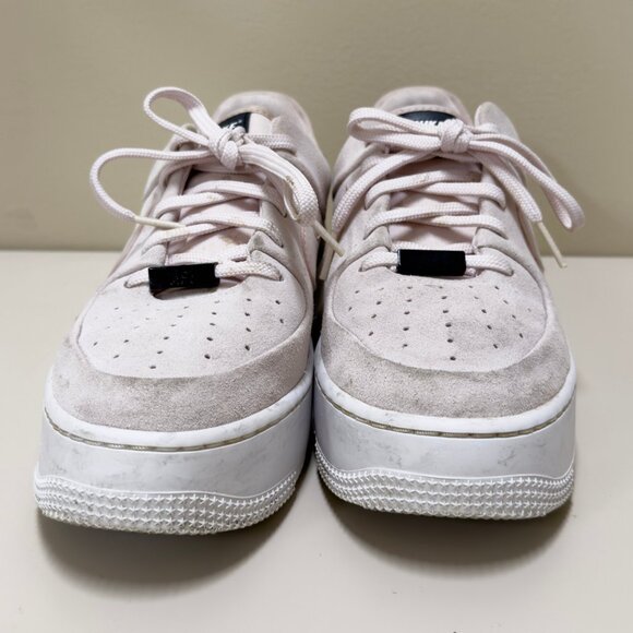 Nike Women's Air Force 1 Sage Suede Low Size 9.5 Barely Rose - AR5339 604 White - Picture 6 of 8